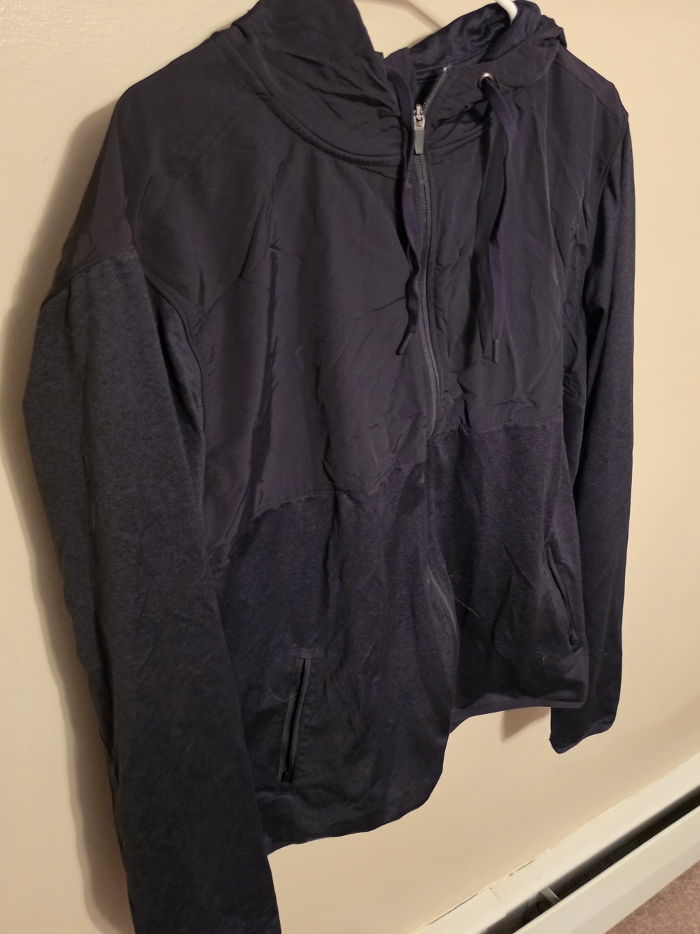 Kirkland Signature Navy Full-Zip Hooded Jacket